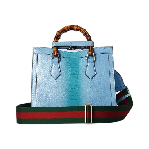 Gucci Diana small python tote bag