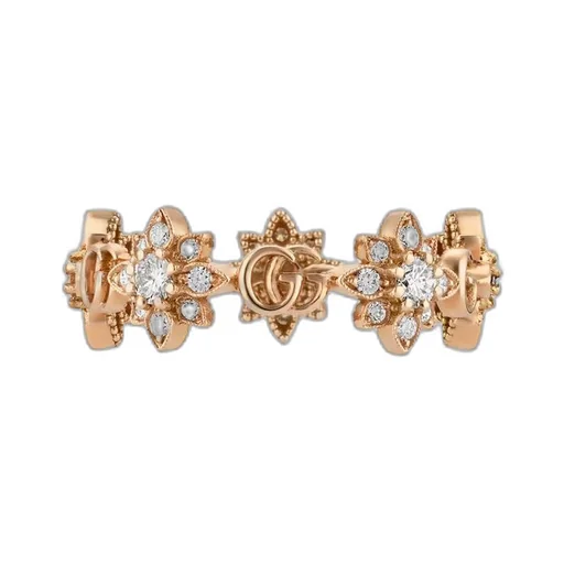 Flora 18k diamond ring