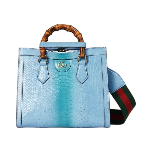 Gucci Diana small python tote bag