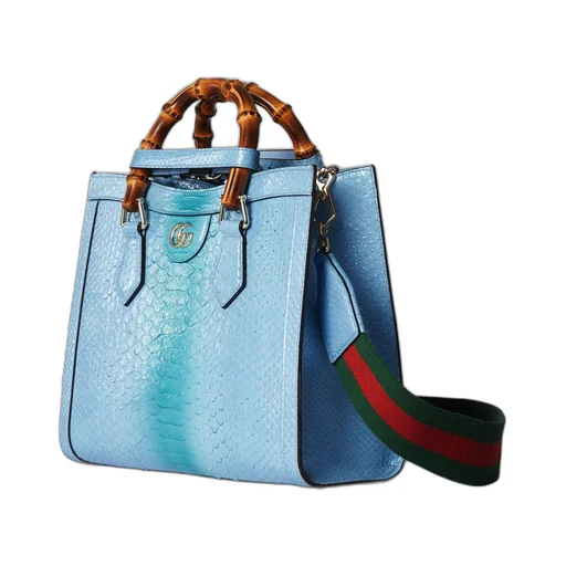 Gucci Diana small python tote bag