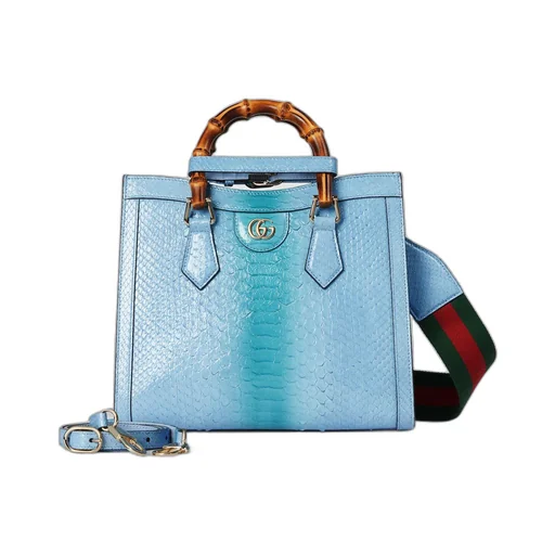Gucci Diana small python tote bag