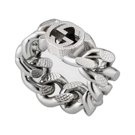 Gucci Interlocking gourmette chain ring