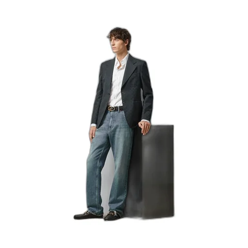Cotton poplin shirt with Double G