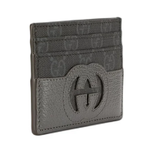 Card case with cut-out Interlocking G