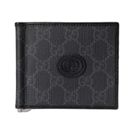 Card case wallet with Interlocking G