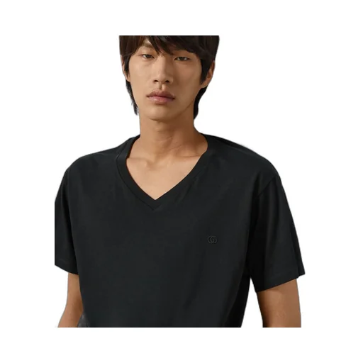 Cotton T-shirt with Double G
