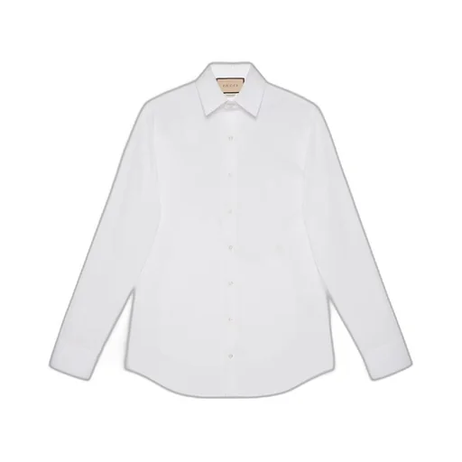 Stretch cotton poplin shirt