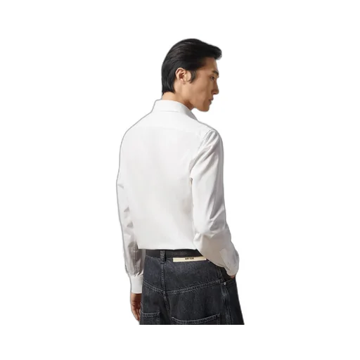 Cotton poplin shirt with Double G
