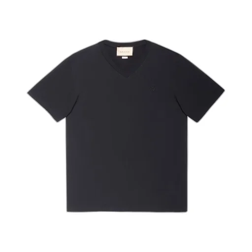 Cotton T-shirt with Double G