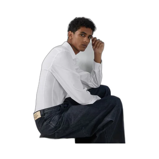 Cotton shirt with Double G embroidery