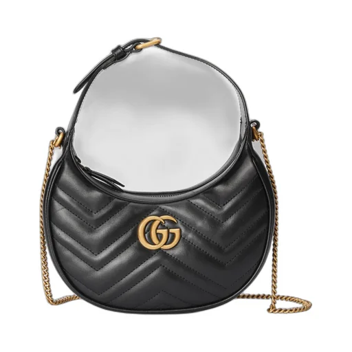 GG Marmont half-moon-shaped mini bag