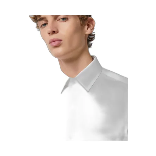 Cotton poplin shirt with Double G