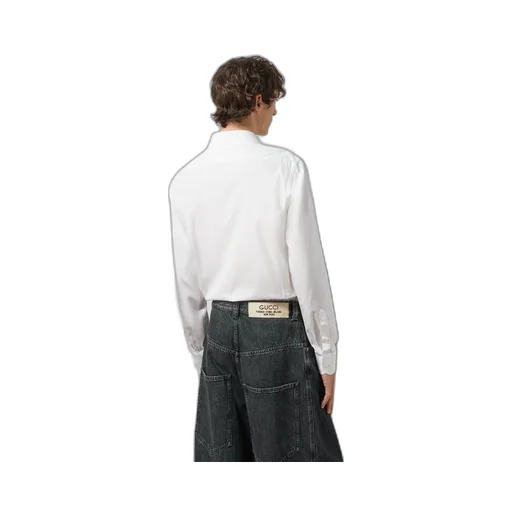 Cotton silk shirt with Double G