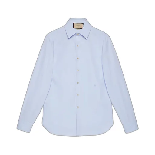Cotton silk shirt with Double G
