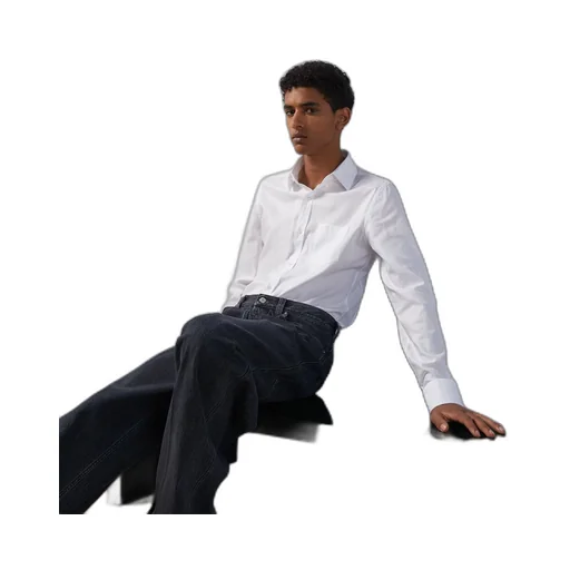 Cotton shirt with Double G embroidery