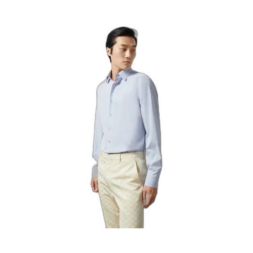 Cotton silk shirt with Double G