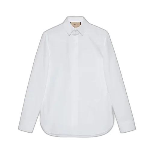 Cotton silk shirt with Double G