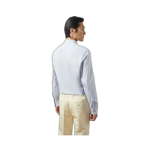 Cotton silk shirt with Double G