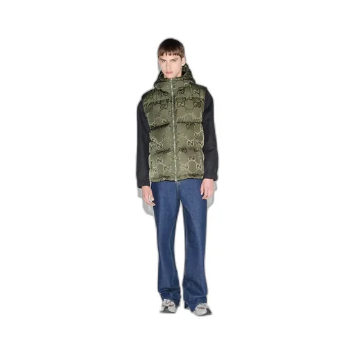 Jumbo GG canvas down vest