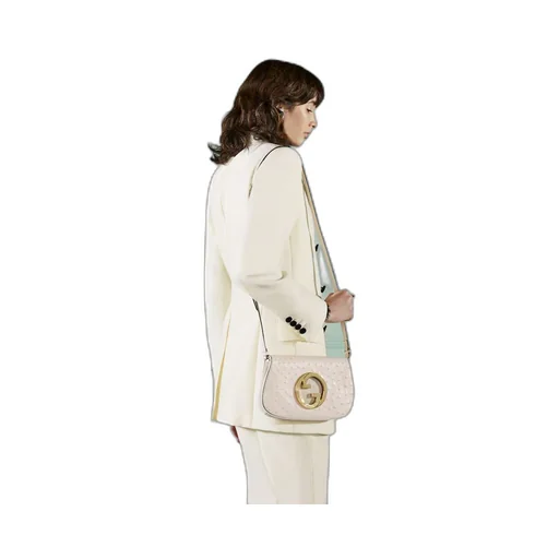 Gucci Blondie ostrich shoulder bag
