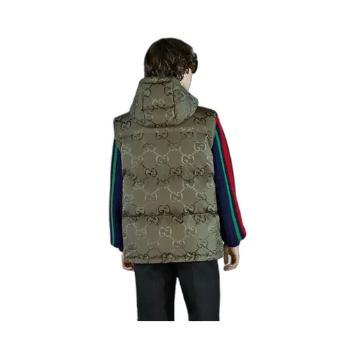 Jumbo GG canvas down vest