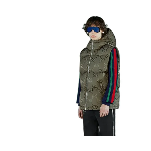 Jumbo GG canvas down vest
