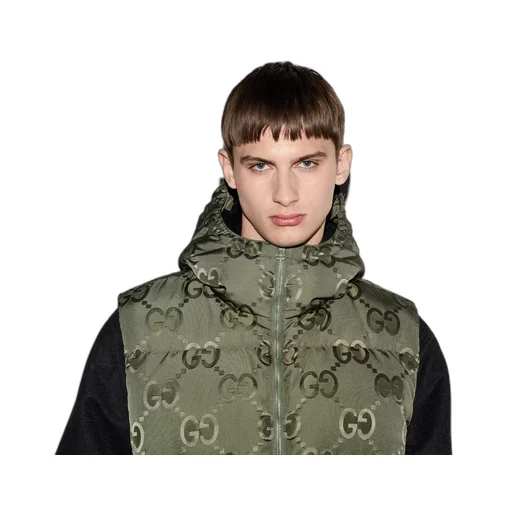Jumbo GG canvas down vest