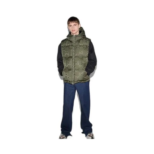 Jumbo GG canvas down vest