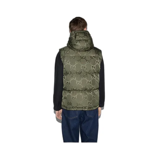 Jumbo GG canvas down vest