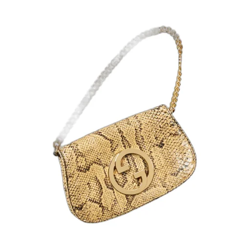 Gucci Blondie small python shoulder bag