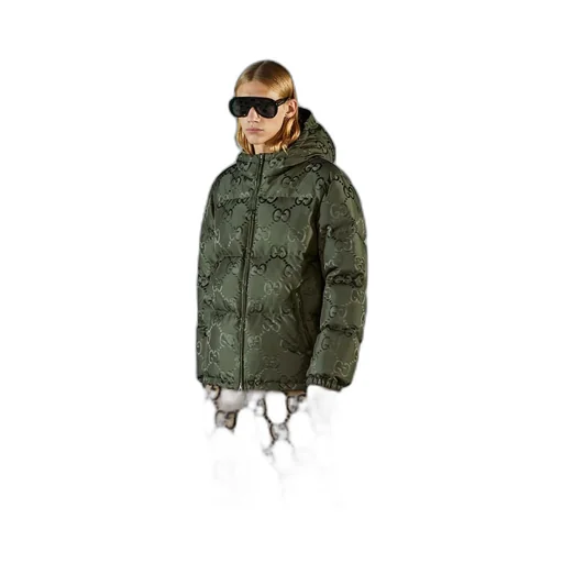 Jumbo GG canvas down jacket