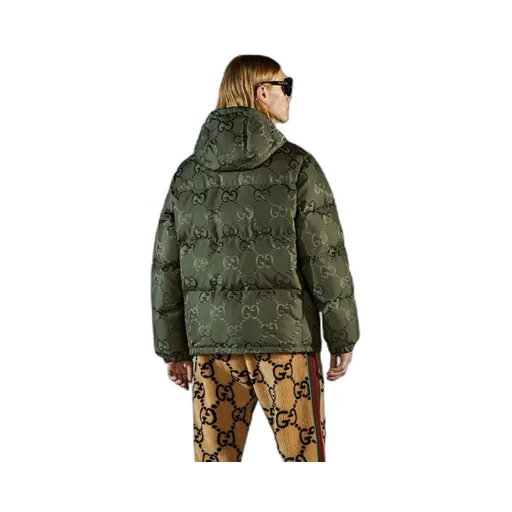 Jumbo GG canvas down jacket