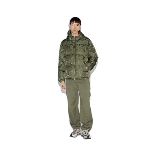 Jumbo GG canvas down jacket