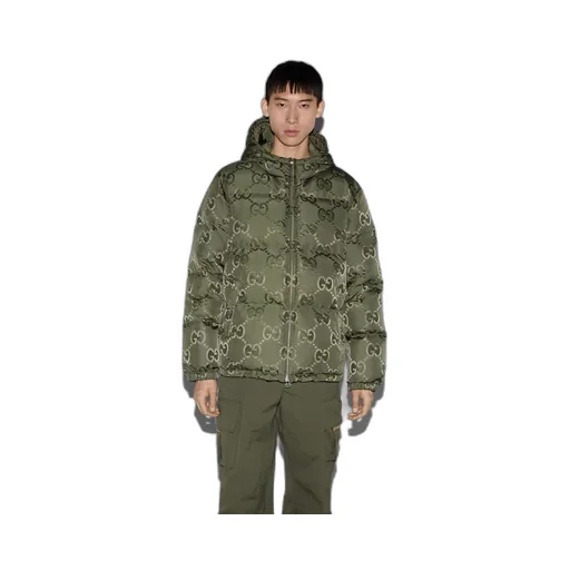 Jumbo GG canvas down jacket