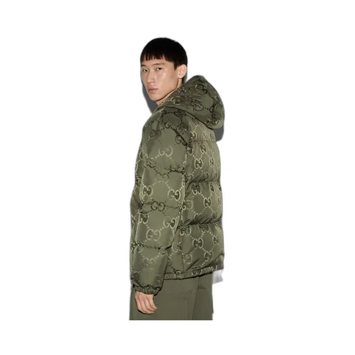 Jumbo GG canvas down jacket