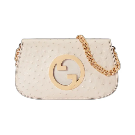 Gucci Blondie ostrich shoulder bag