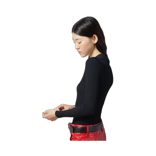 Extra fine viscose polo knit