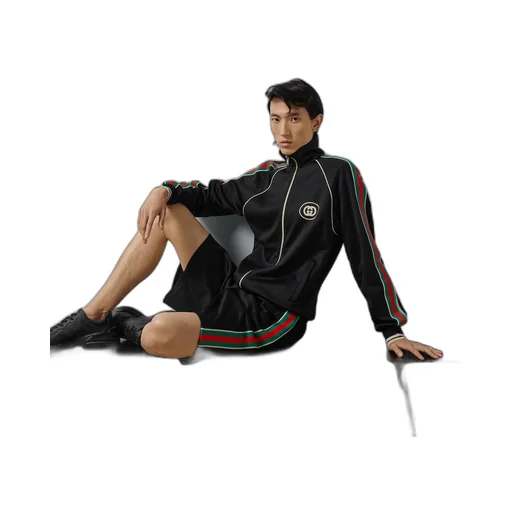 Technical jersey zip jacket