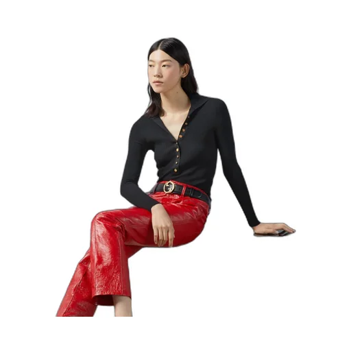 Extra fine viscose polo knit