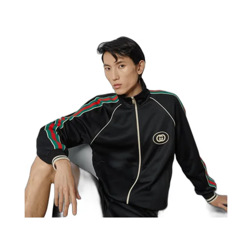 Technical jersey zip jacket