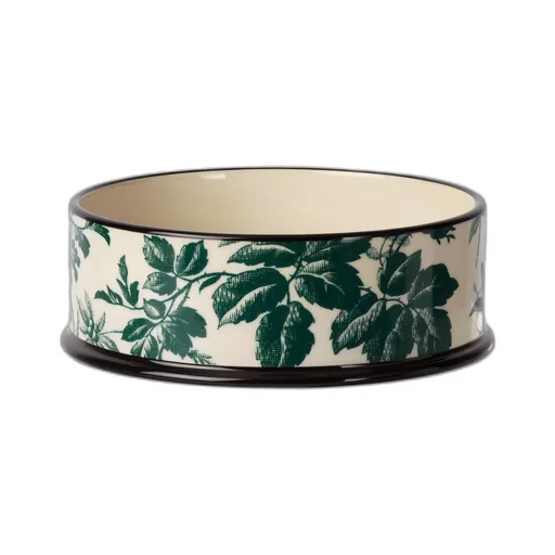 Large Herbarium print pet bowl