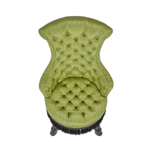 Floral jacquard armchair