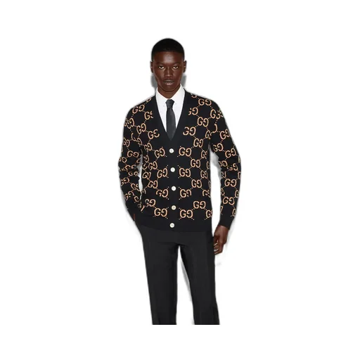 GG wool jacquard cardigan