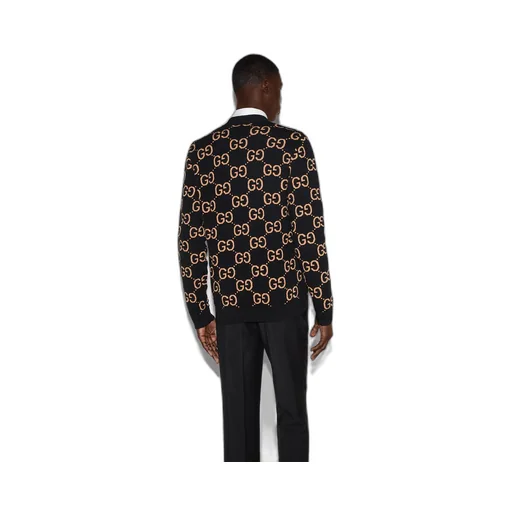 GG wool jacquard cardigan