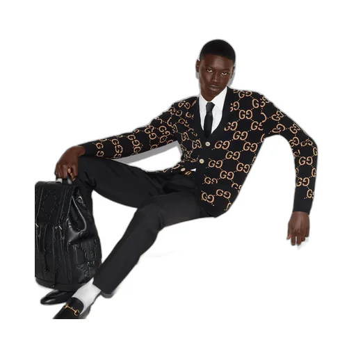 GG wool jacquard cardigan
