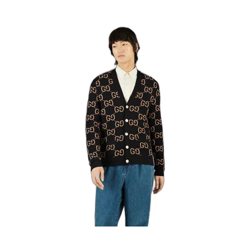 GG wool jacquard cardigan
