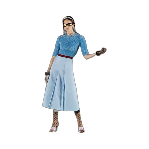 Heavy cotton poplin skirt
