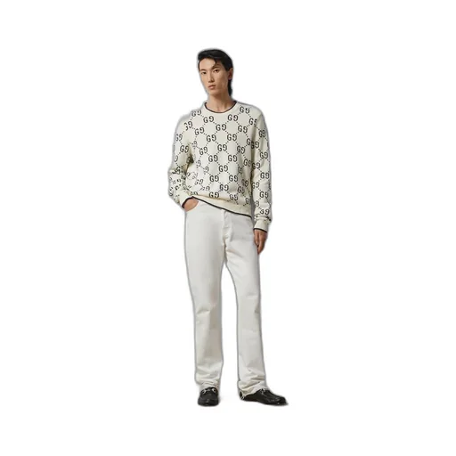 GG cotton knit sweatshirt