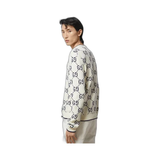 GG cotton knit sweatshirt