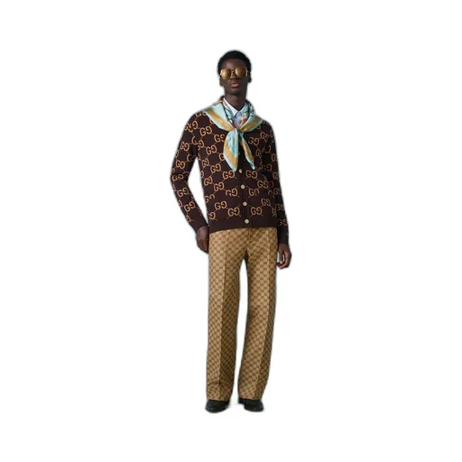 GG wool jacquard cardigan